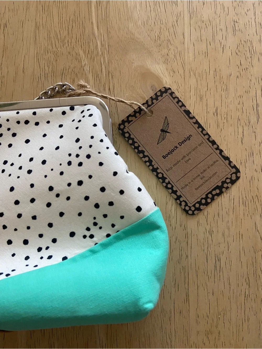 Handmade Clutch Purse by local Seattle Boejack Design